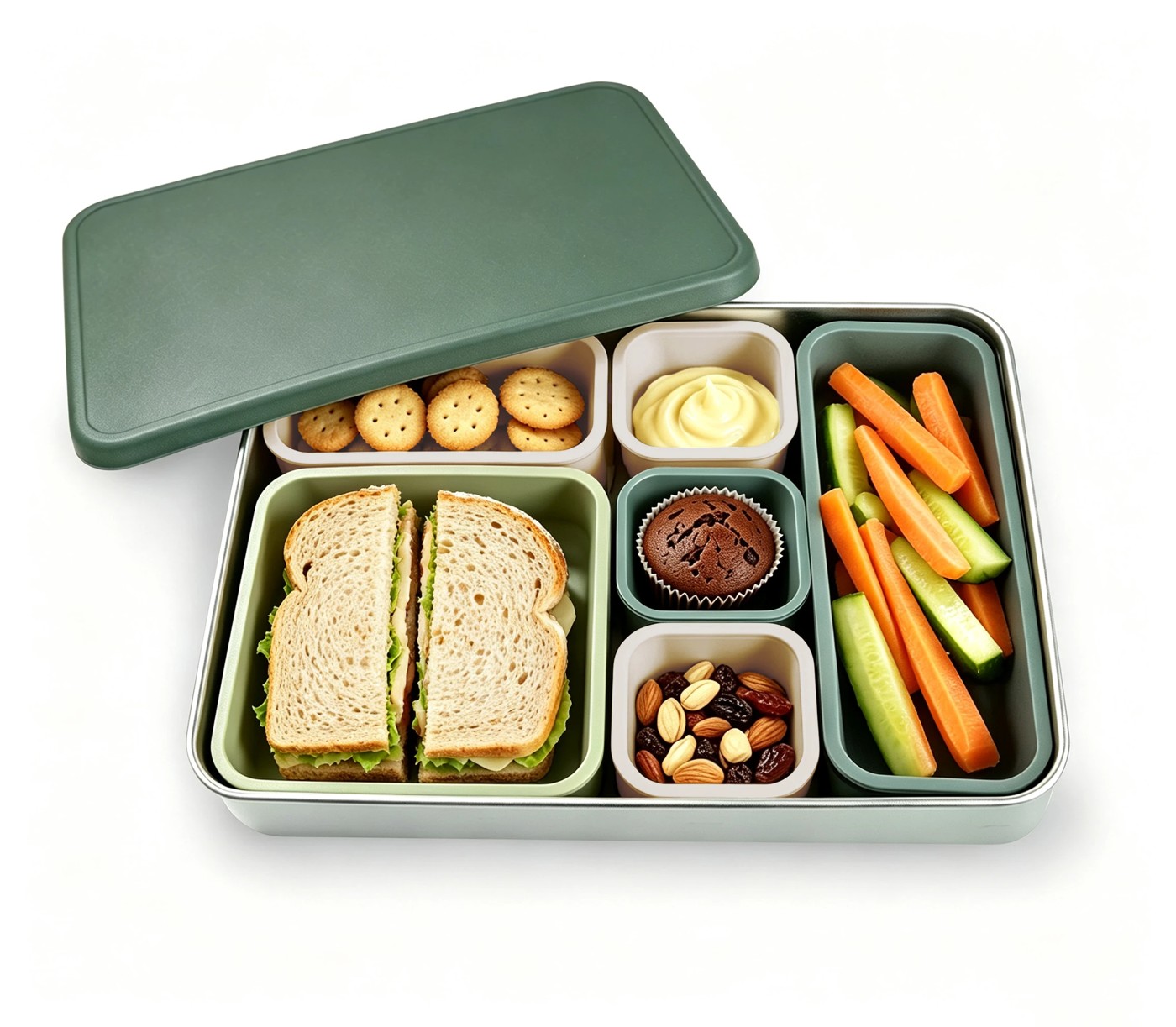 Anko Stainless Steel Silicone Bento Box 2 of 2