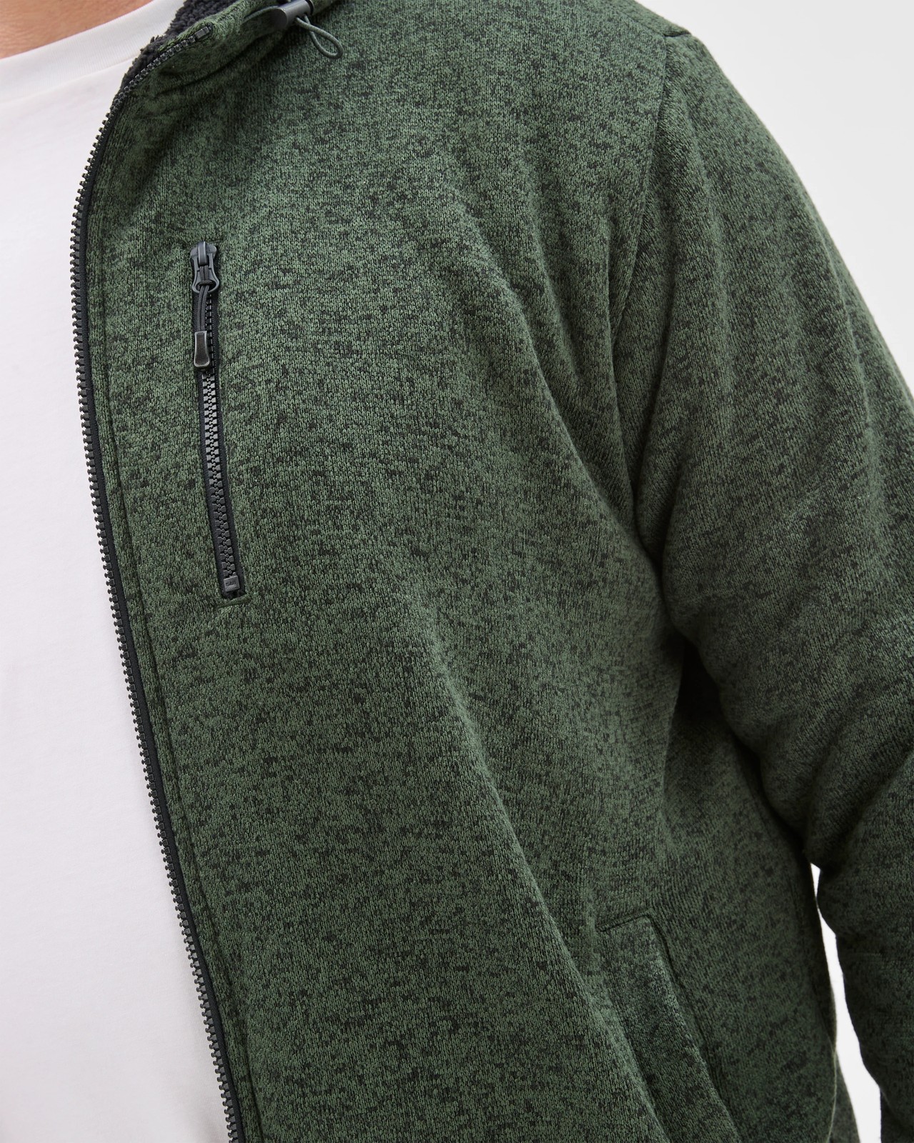 Plus Size Teddy Zip Through Fleece Hoodie 3 of 6