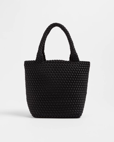 Mini Weave Detail Tote Bag