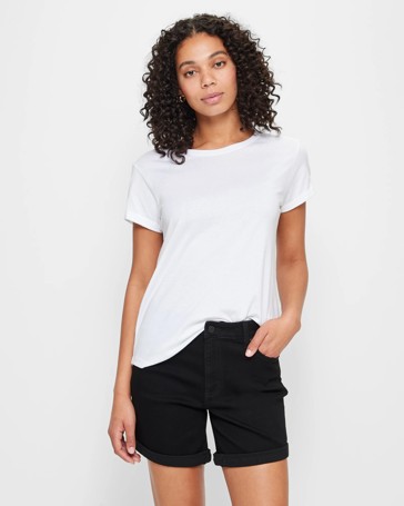 Classic Roll Cuff Denim Shorts
