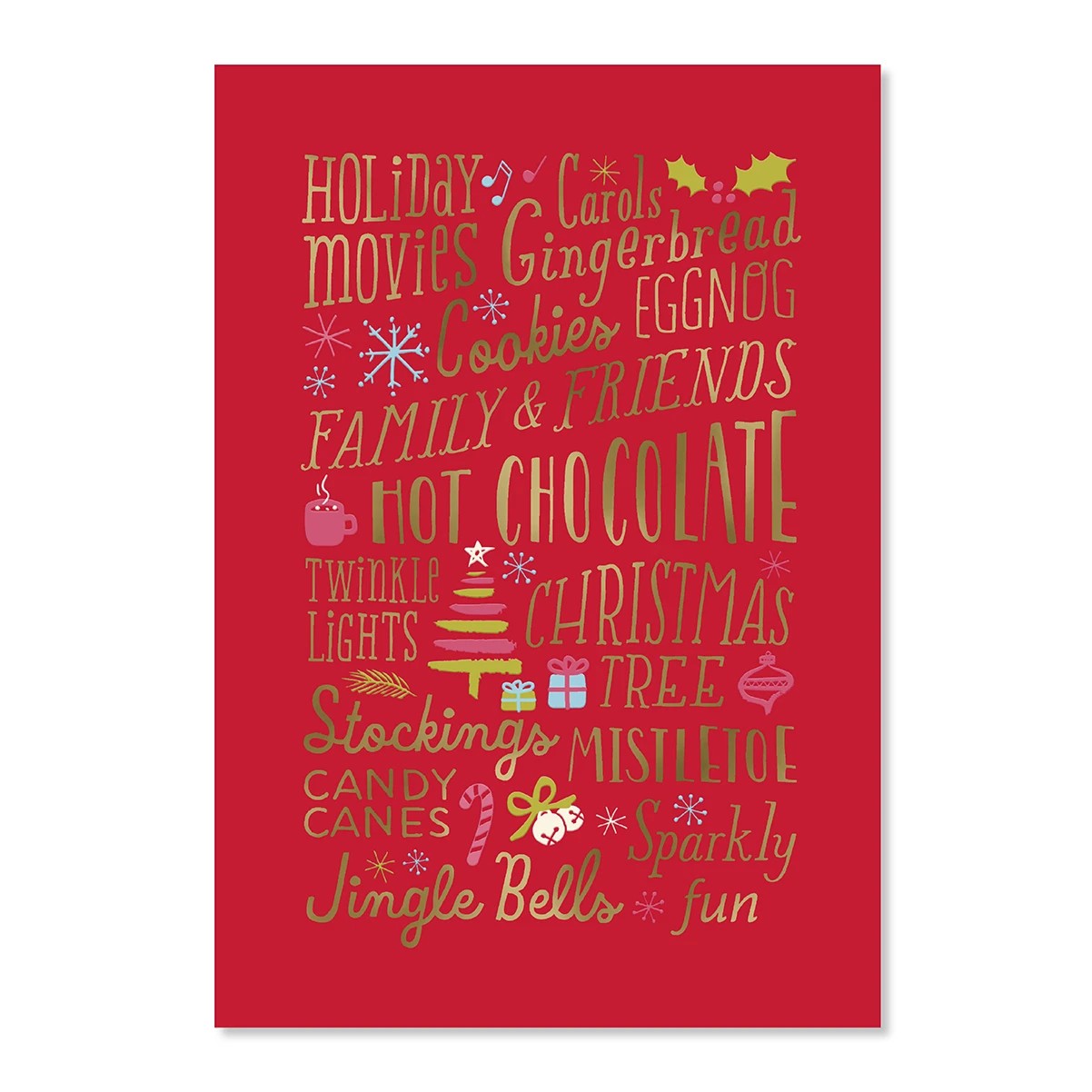 Hallmark Christmas Card - Christmas Words 3 of 3