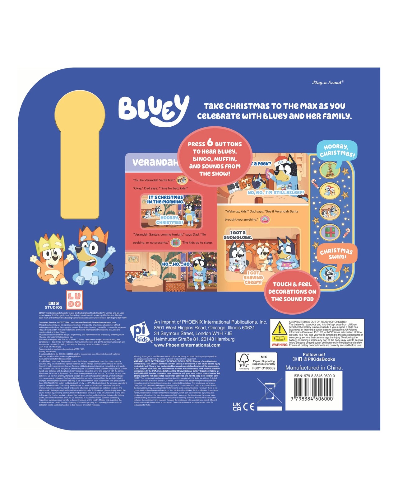 Bluey: A Very Bluey Christmas Sound Book 3 of 6