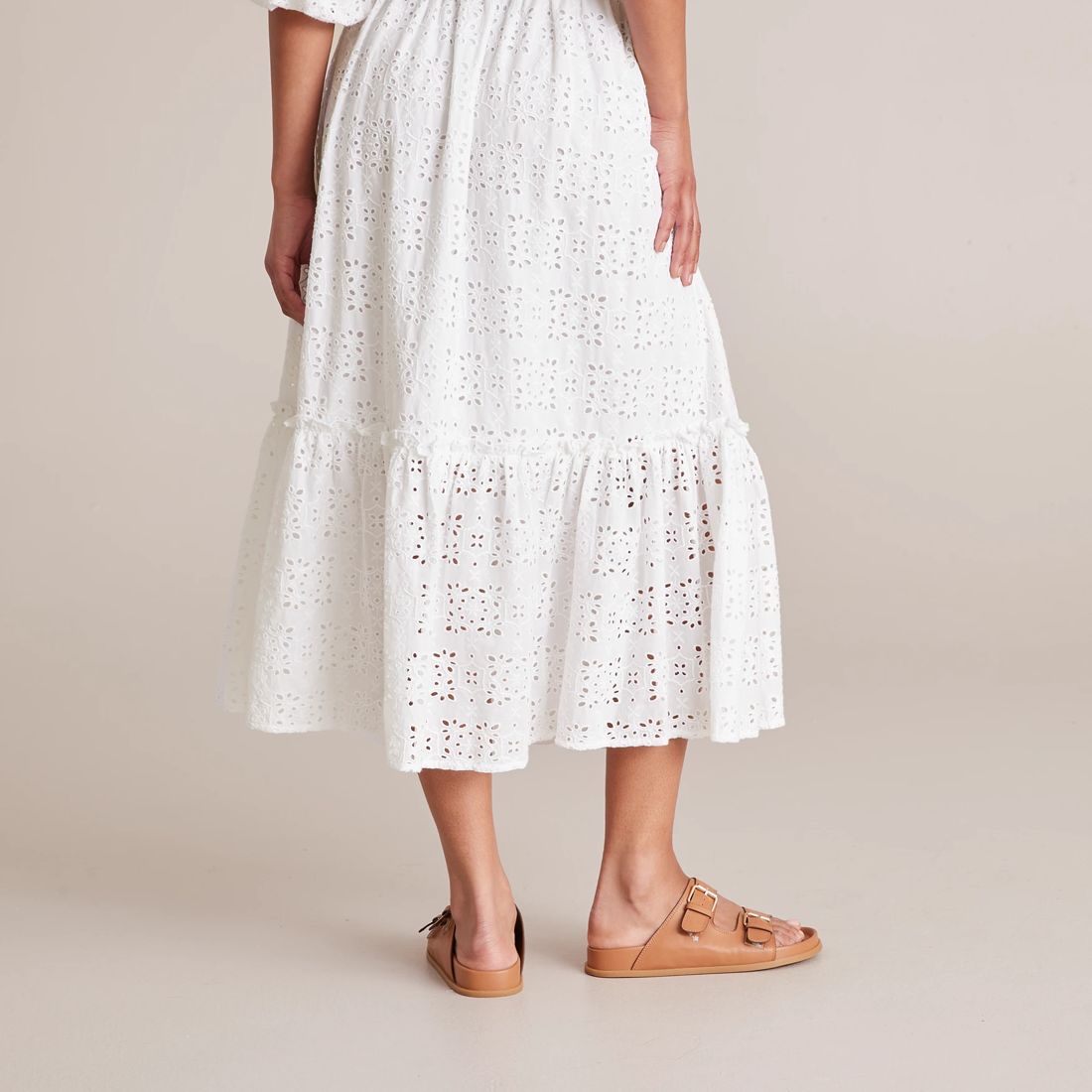 Preview Broderie Shifflie Midi Skirt | Target Australia