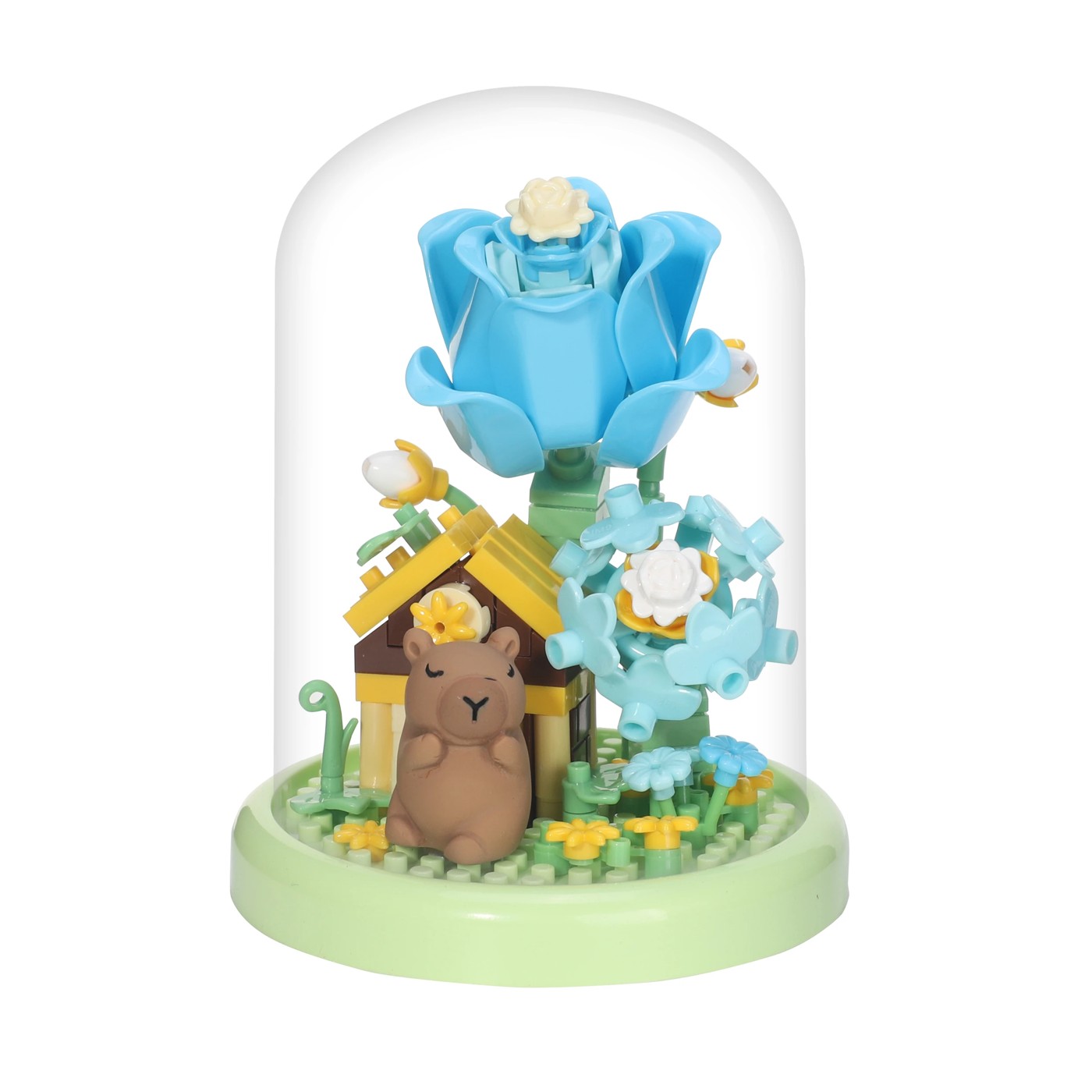 Mini Blocks Flower Series: Capybara in Dome - Assorted 3 of 5