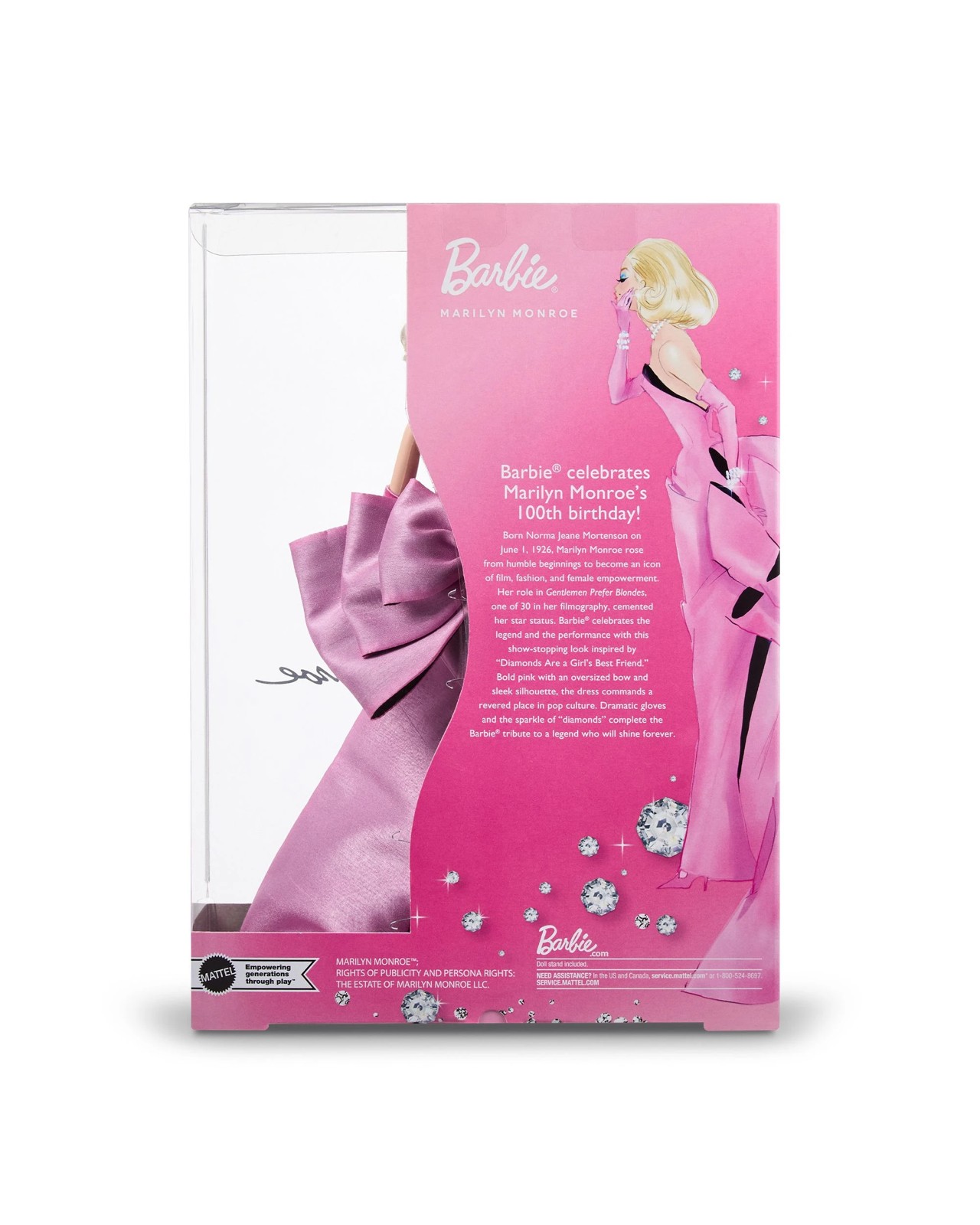 Marilyn Monroe Barbie Signature Collectible Doll 4 of 6