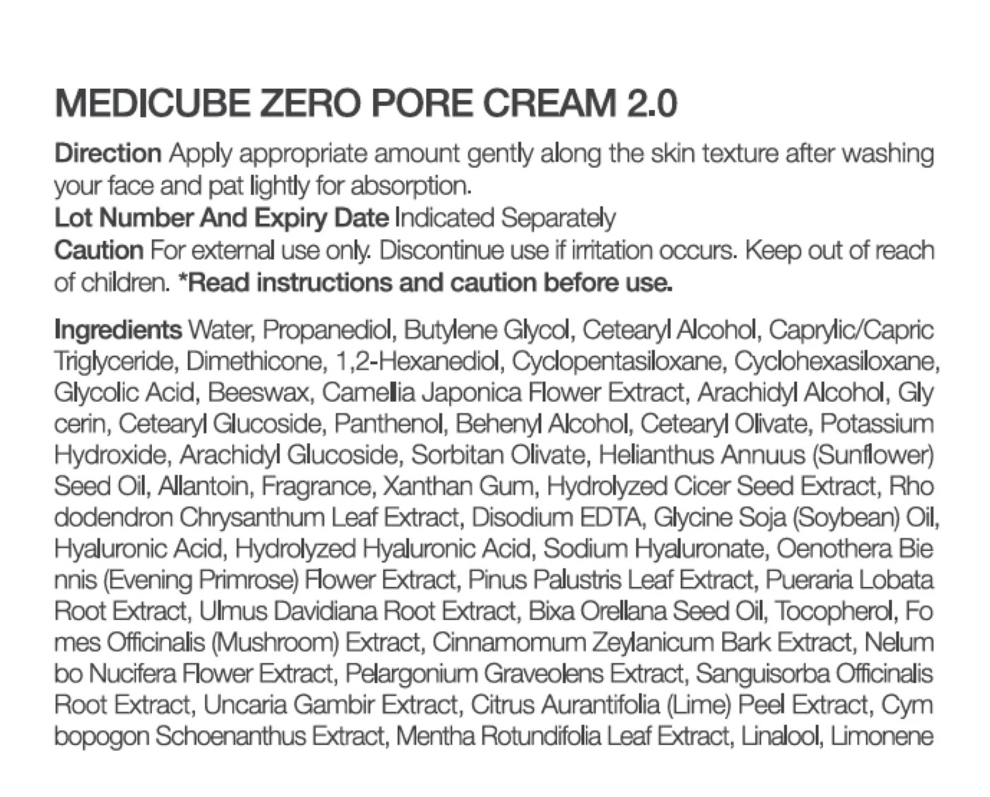 Medicube Zero Pore Cream 2.0 2 of 4