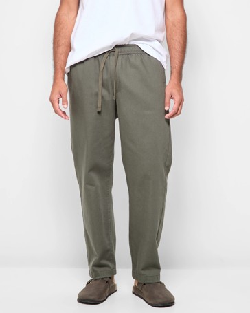 Australian Cotton Relaxed Twill Pants