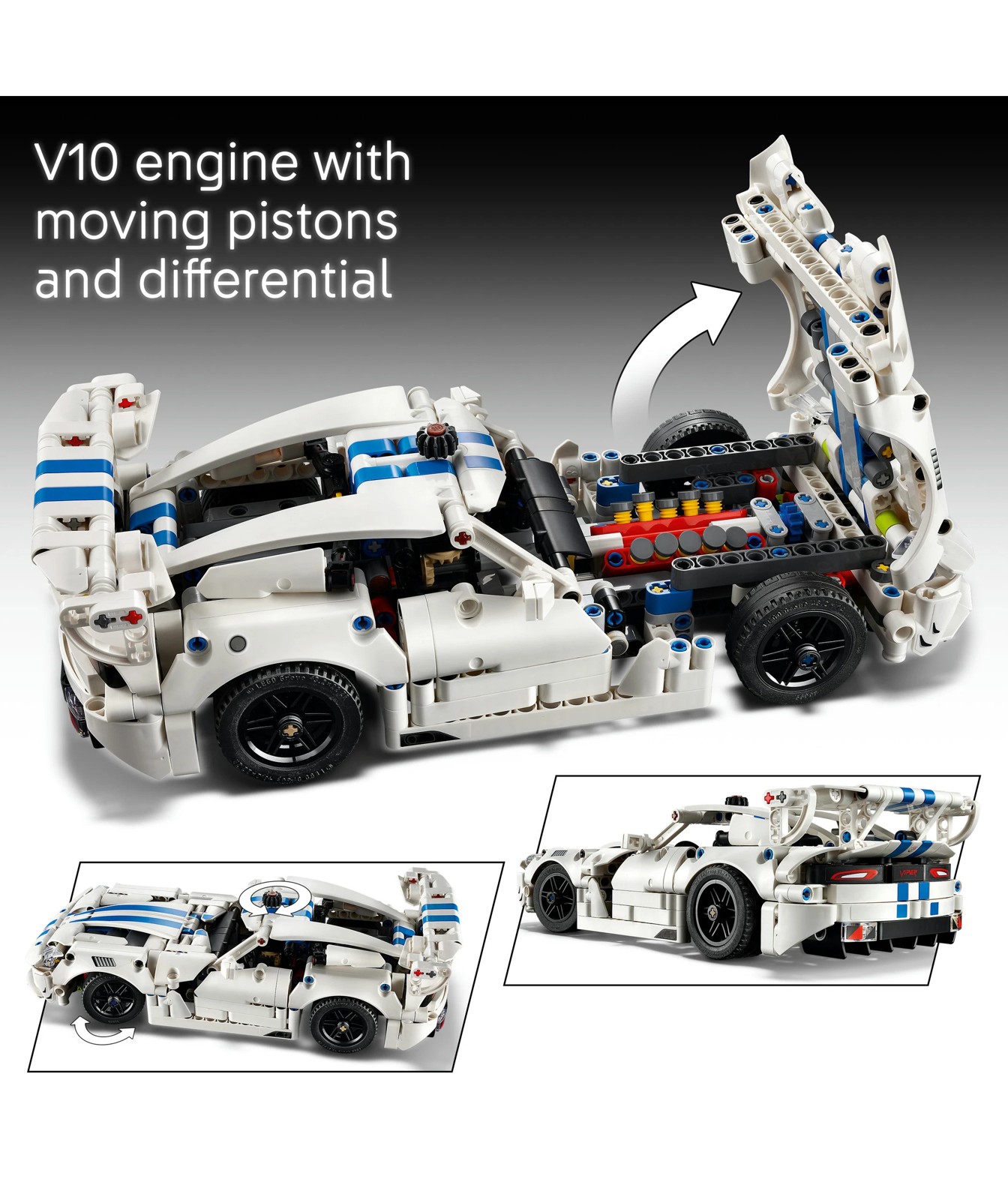 LEGO® Technic Dodge Viper GTS-R Sports Car 42234 3 of 5