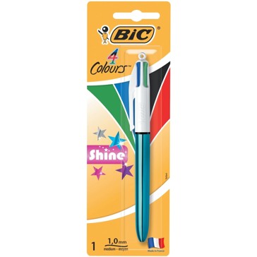 BIC 4-Colour Shine Ball Point Pen