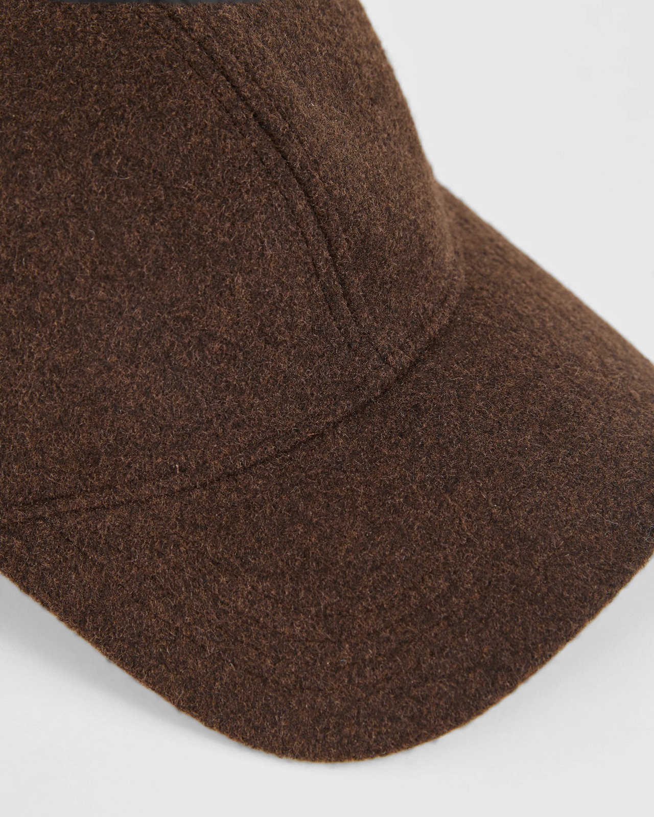 Felt Baseball Cap - Bitter Chocolate 2 of 3