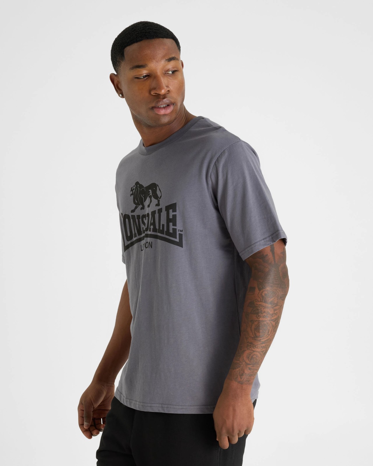 Lonsdale London Cotton T-Shirt - Slate 5 of 6