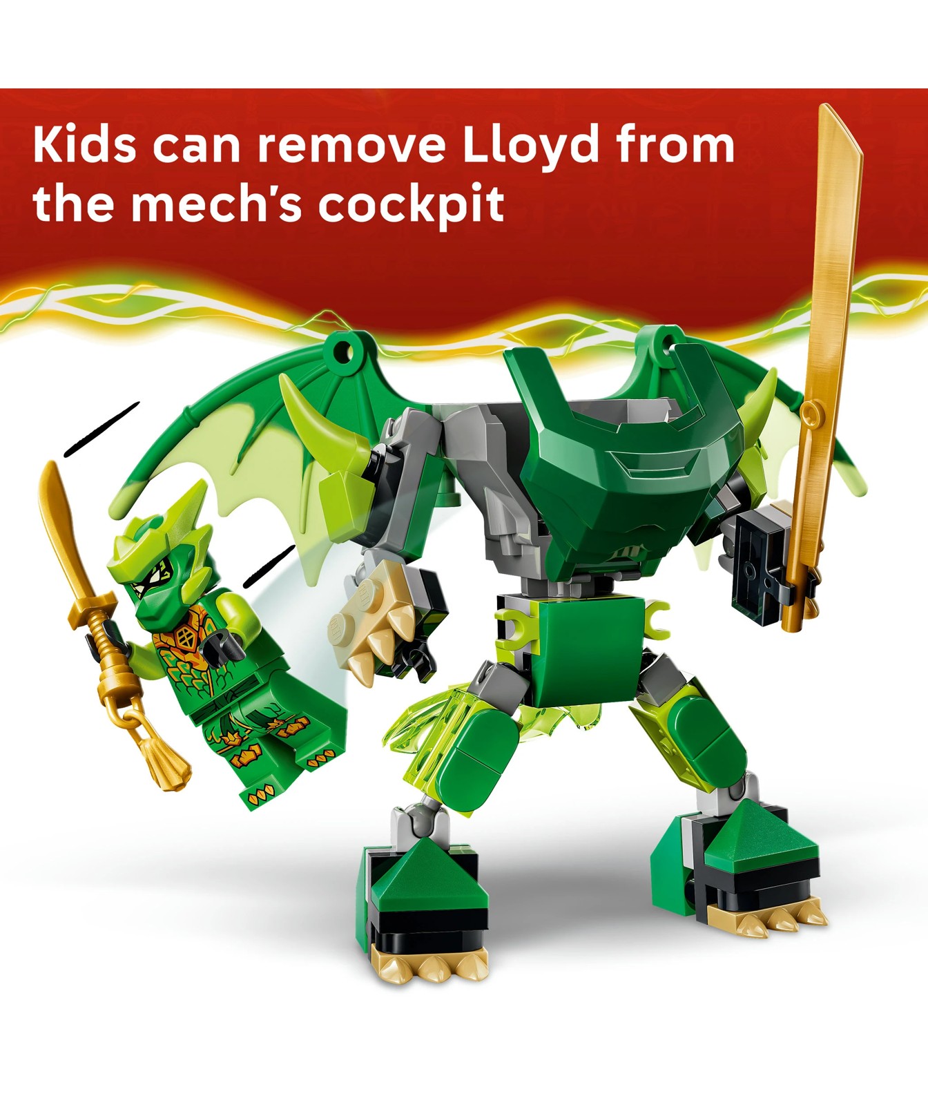 LEGO® NINJAGO Lloyd's Dragon Mech Battle Pack 71862 4 of 5