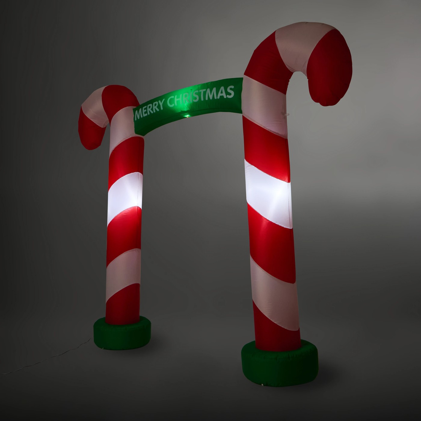 Anko Low Voltage LED Light Up Inflatable Candy Cane Arch 3 of 5