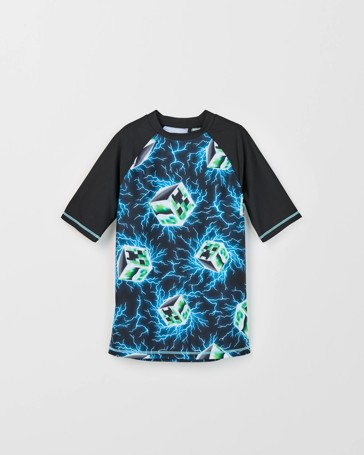 Minecraft Short Sleeve Swim Rashie