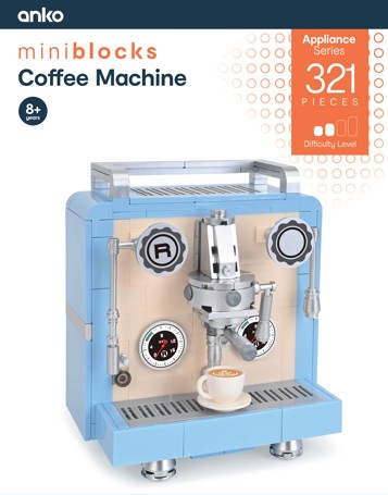 321 Piece Mini Blocks Appliance Series: Coffee Machine