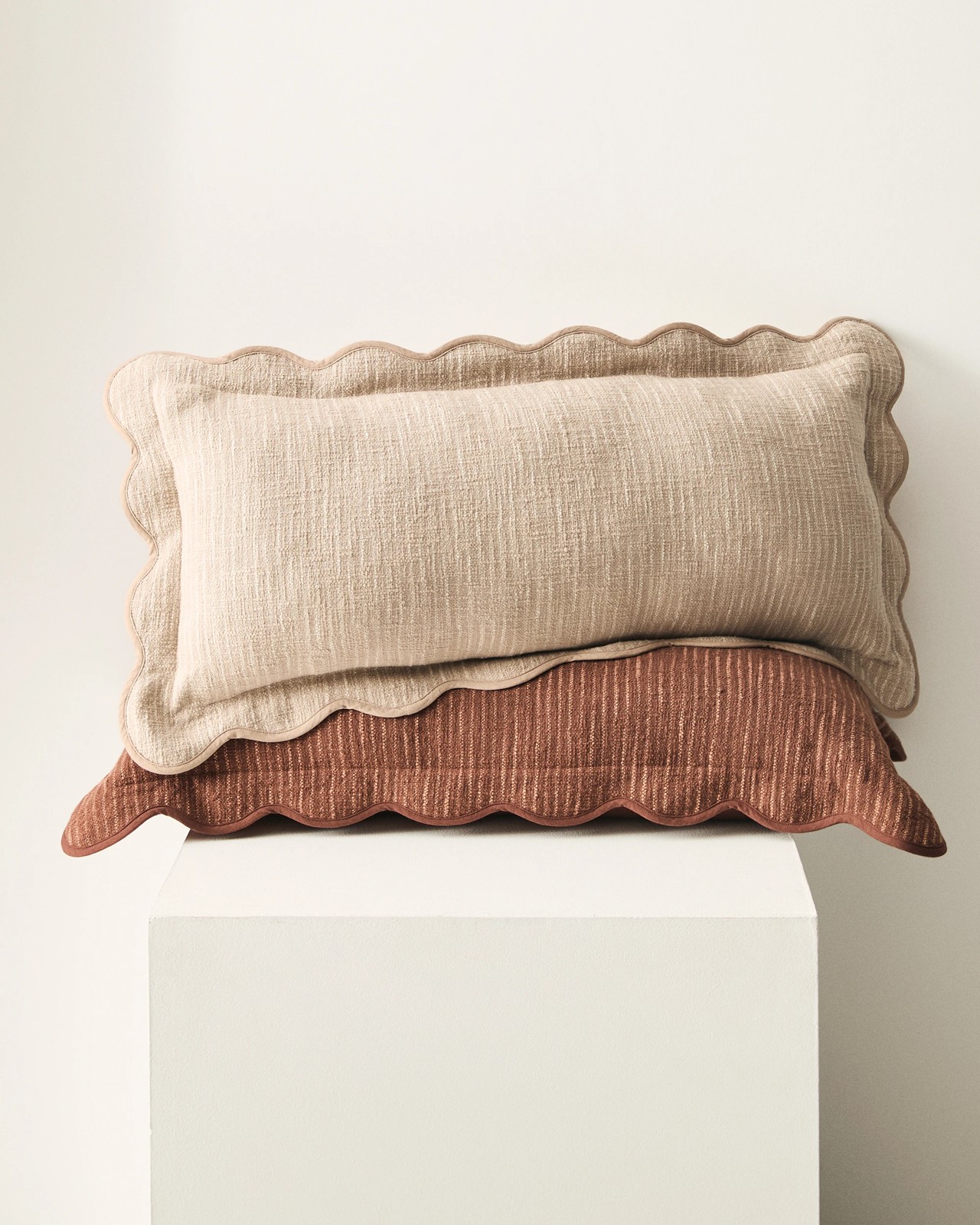 Aria Stripe Breakfast Cushion - Tiramisu 3 of 3