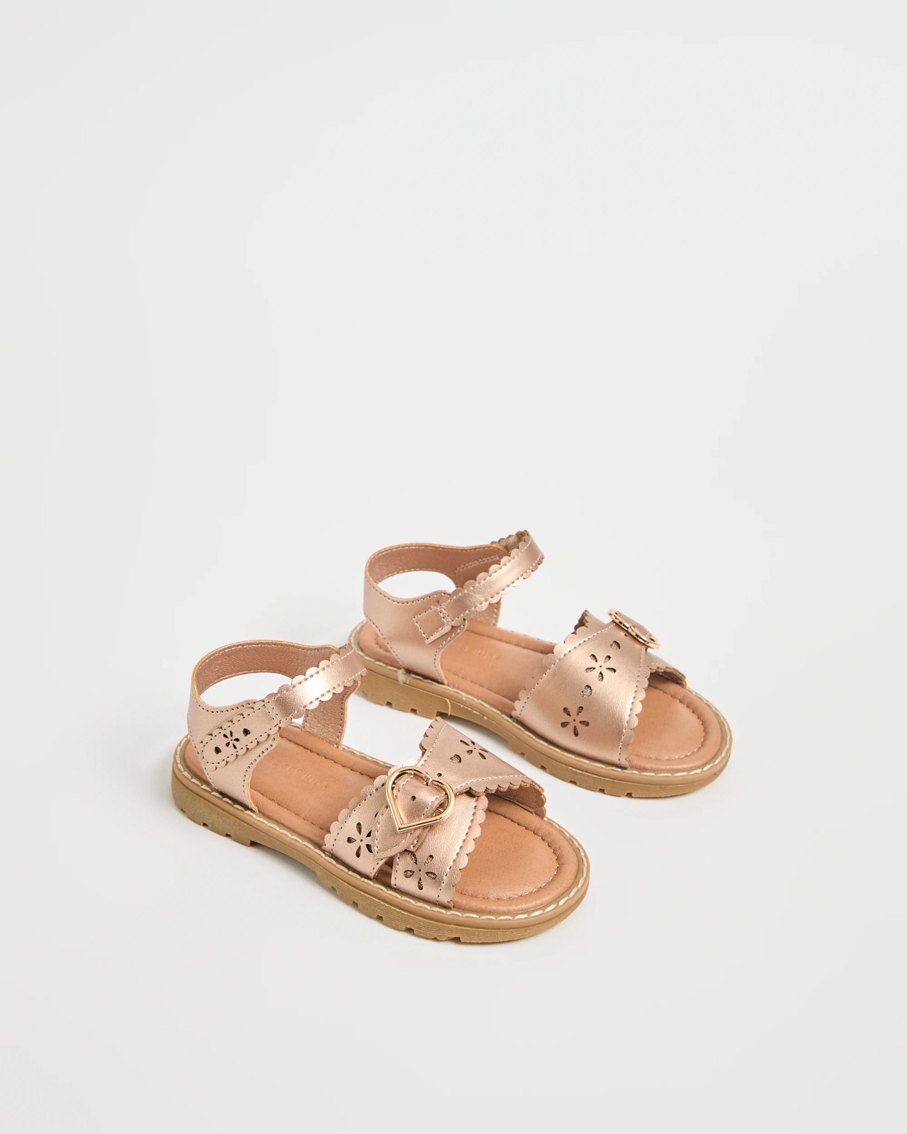 Cut-Out Sandals - Metallic 2 of 4