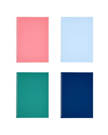 Anko A4 Spiral Notebook - Assorted