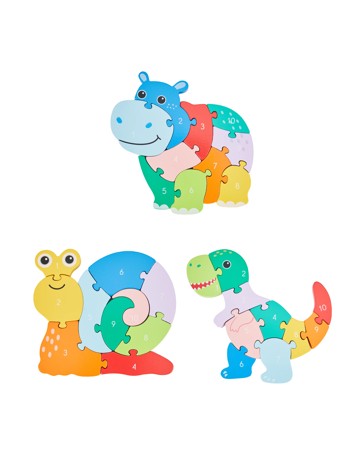 Anko Wooden Counting Animals - Assorted