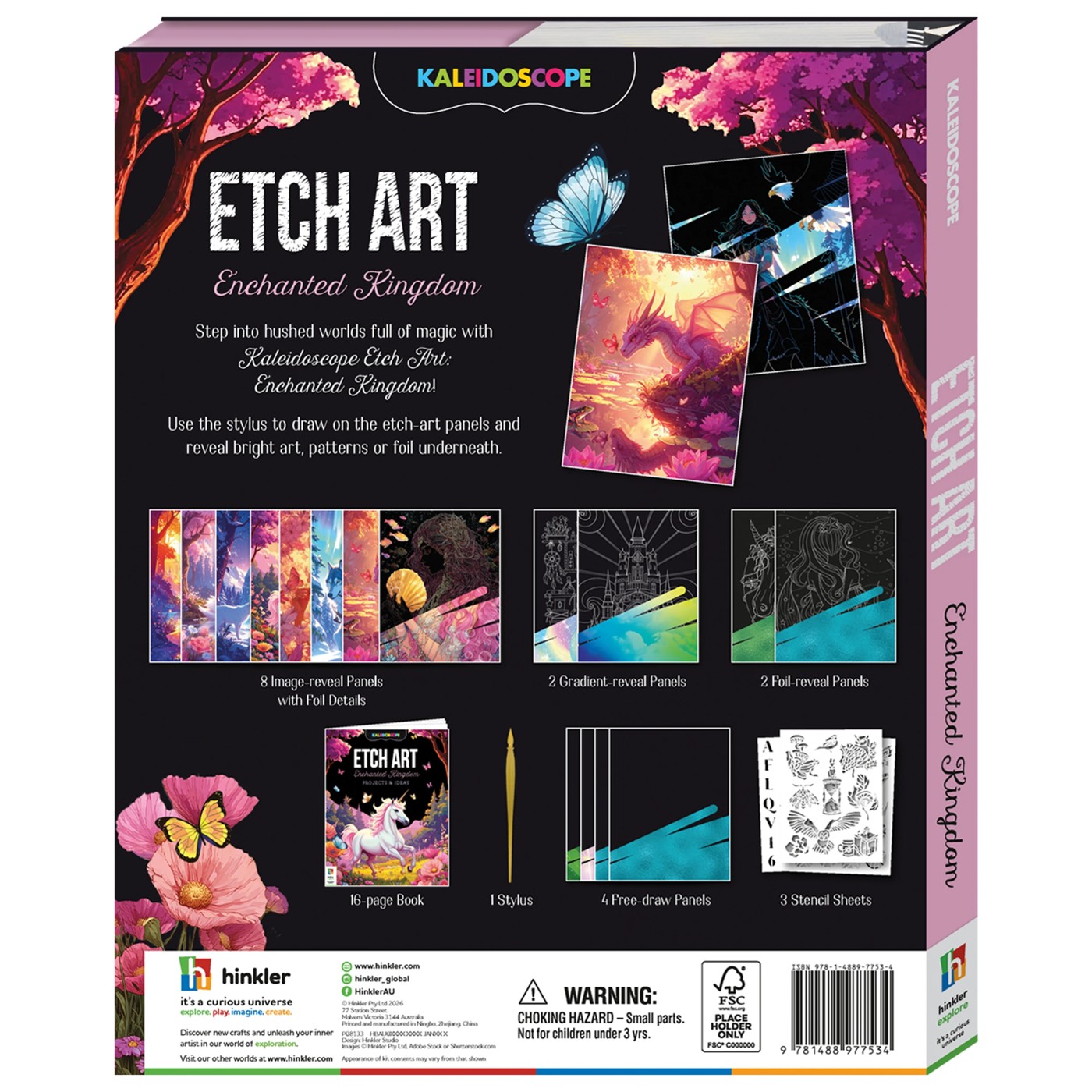 Kaleidoscope Etch Art Enchanted Kingdom - Book 2 of 5