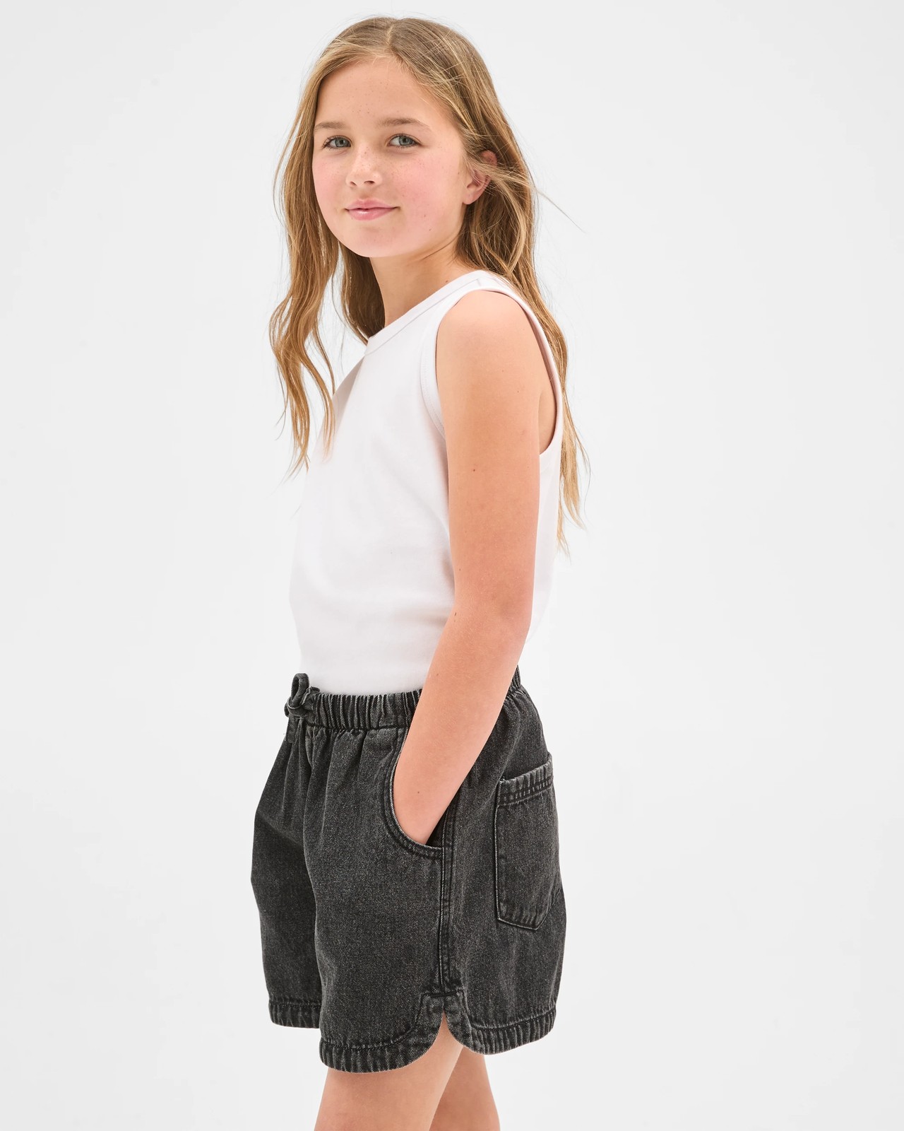 Pull On Denim Shorts 4 of 5