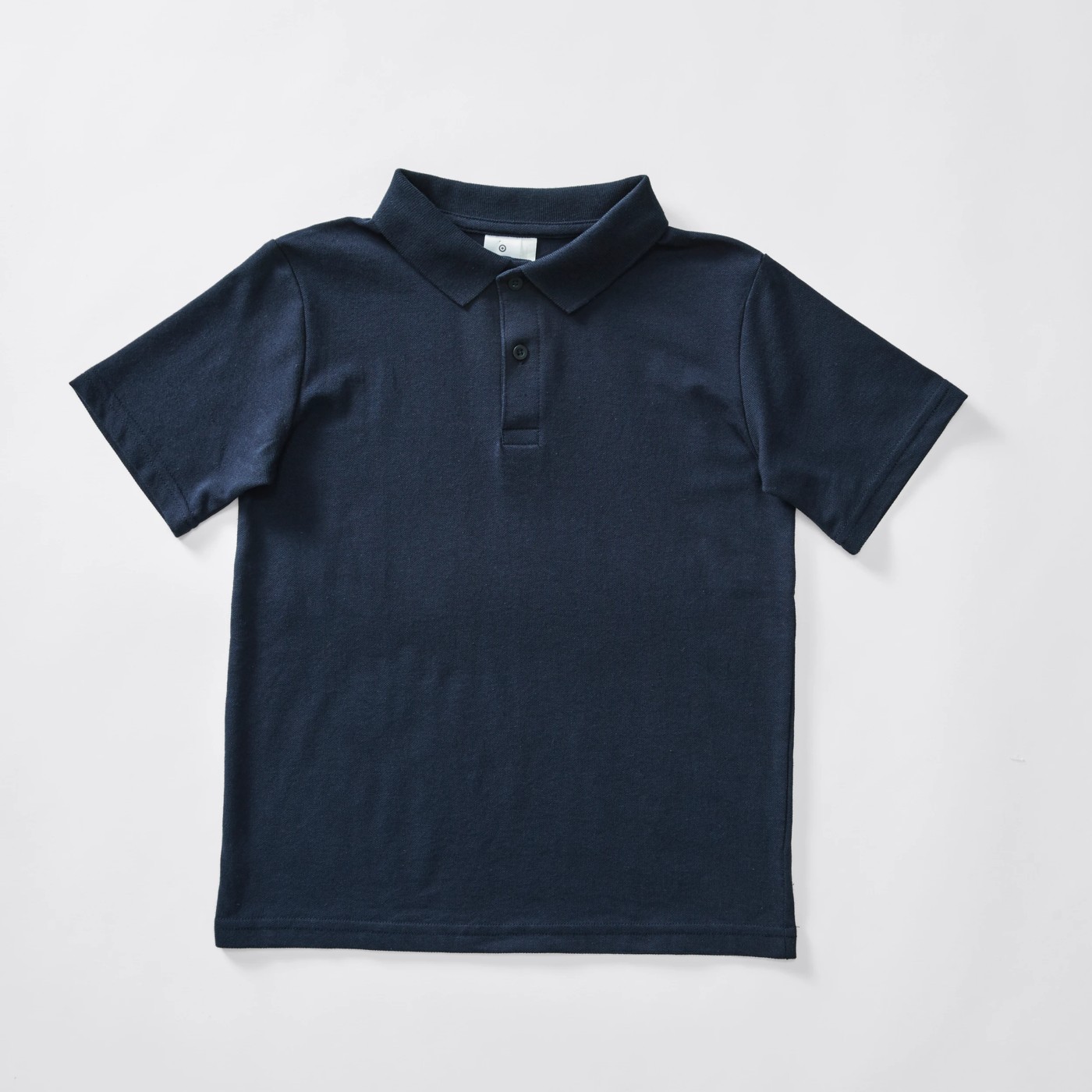 Short Sleeve School Polo Top - Navy Blue 4 of 4