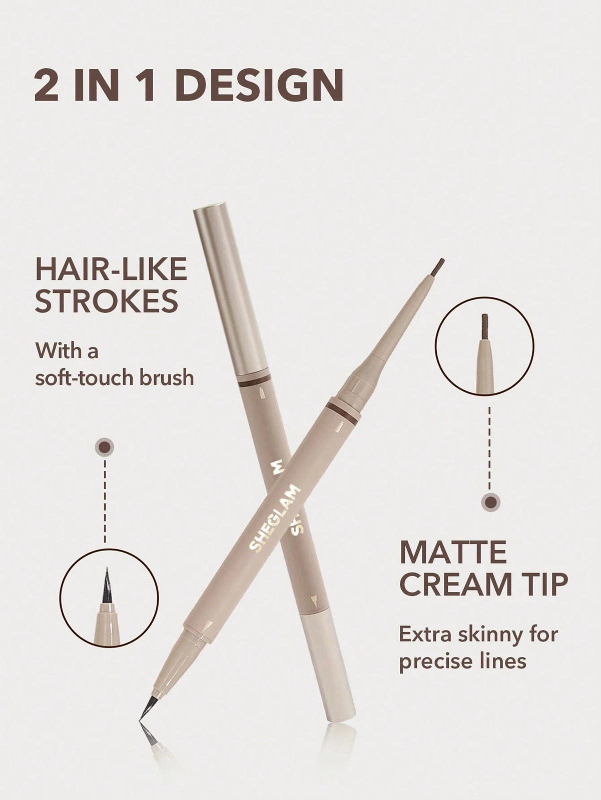 SHEGLAM Brows on Demand 2-in-1 Brow Pencil - Auburn 4 of 5