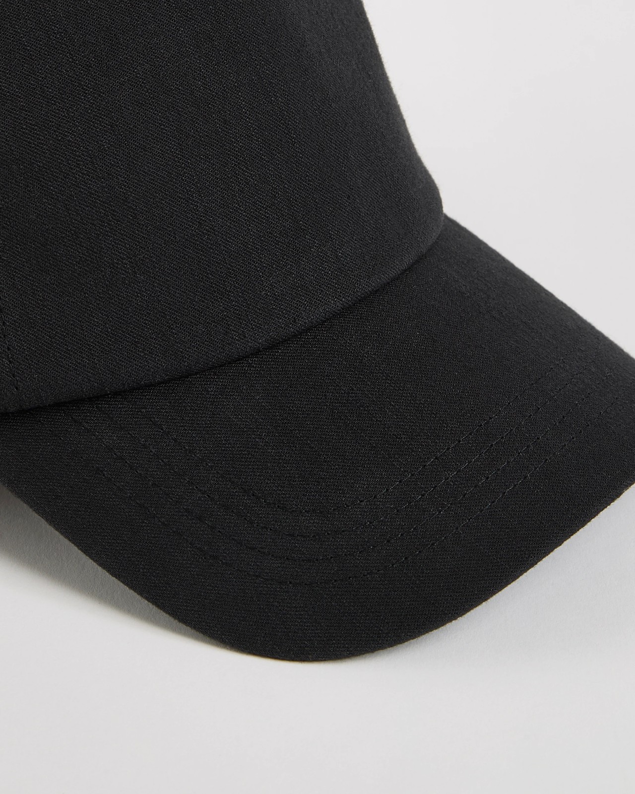 Cotton Linen Blend Cap - Black 2 of 3
