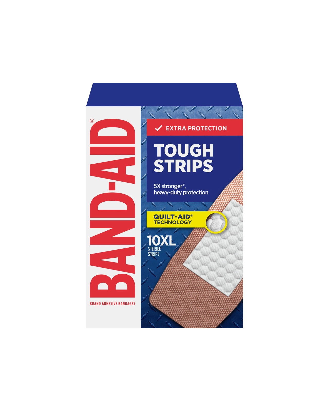 Band-Aid Extra Large Tough-Strips Adhesive Bandages - 10 Pack 2 of 3
