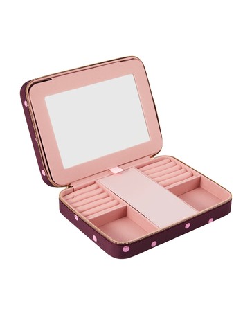 Anko Polka Dot Zip Jewellery Box