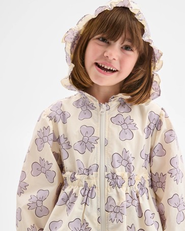 Water Repellent Long Sleeve Frill Jacket