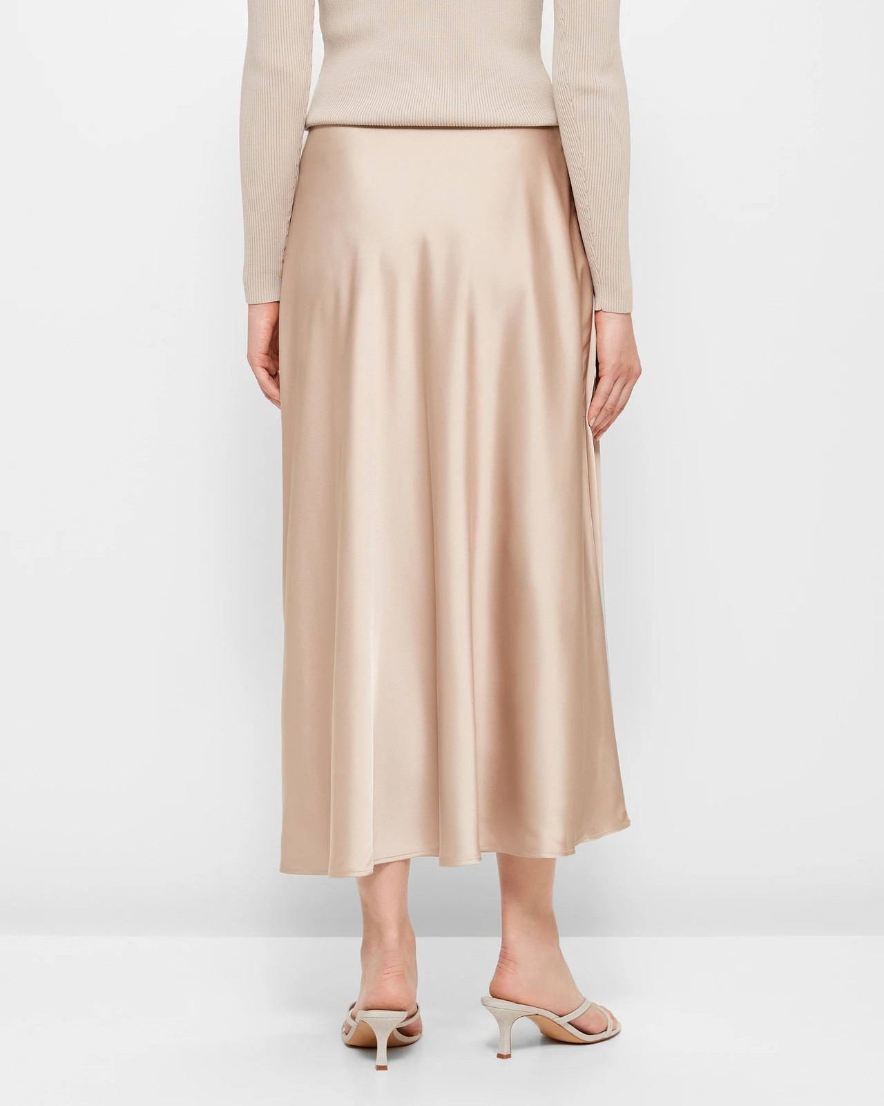 Midi Flare Slip Skirt - Preview