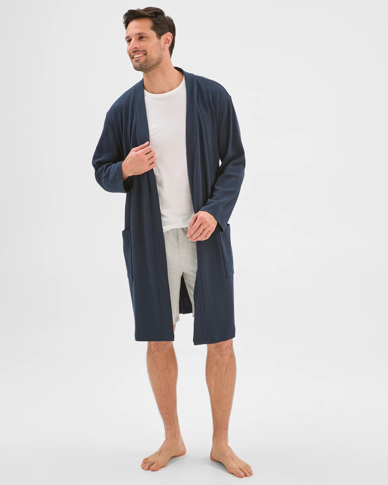 Australian Cotton Waffle Hooded Sleep Gown 2 of 5