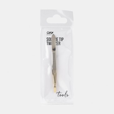 Gold Look Tip Square Tweezer - OXX Cosmetics