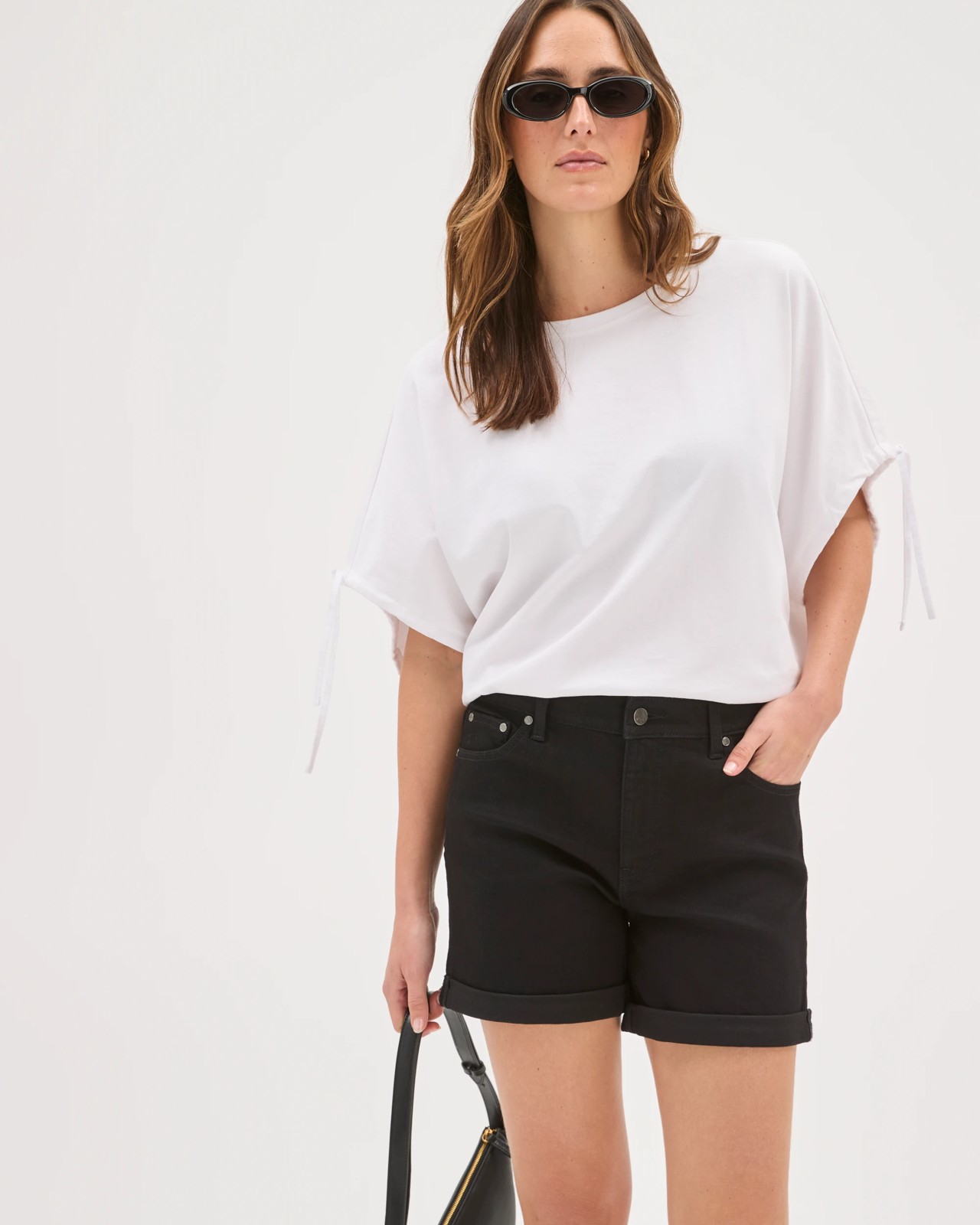 Roll Cuff Denim Shorts 2 of 5