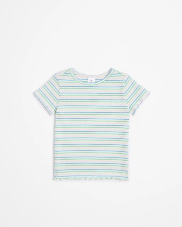 Australian Cotton Girls Rib T-shirt
