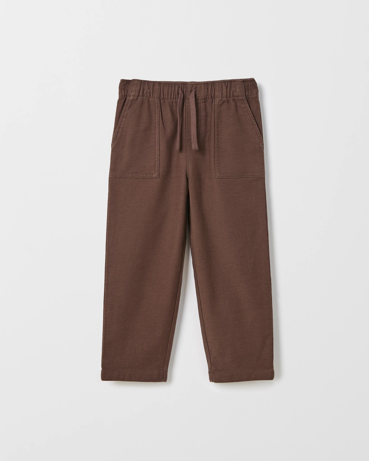 Australian Cotton Blend Everyday Pants - Brown 5 of 6