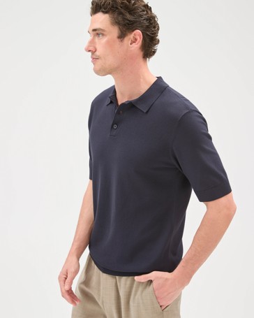 Preview Short Sleeve Knitwear Polo Top