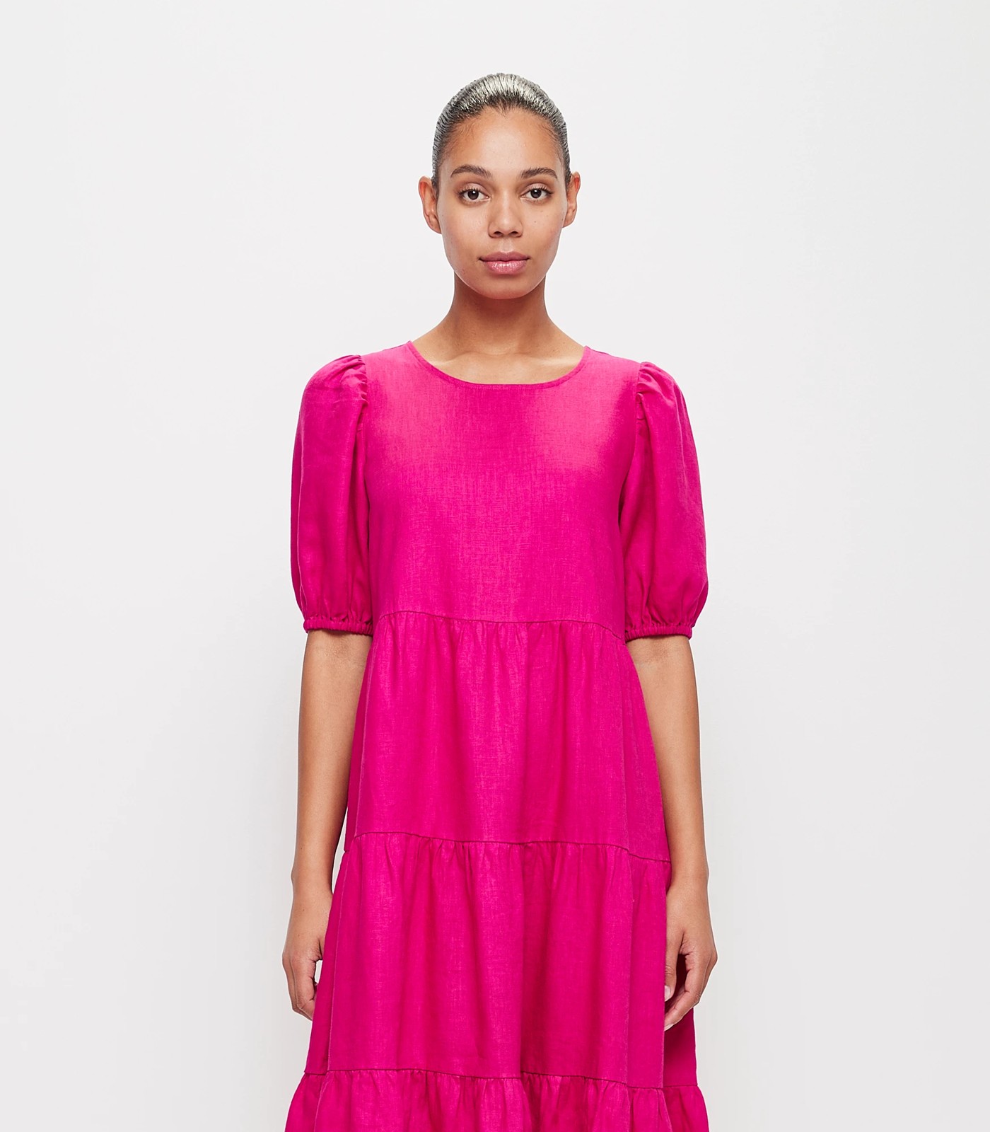 European Linen Tiered Midi Dress Target Australia