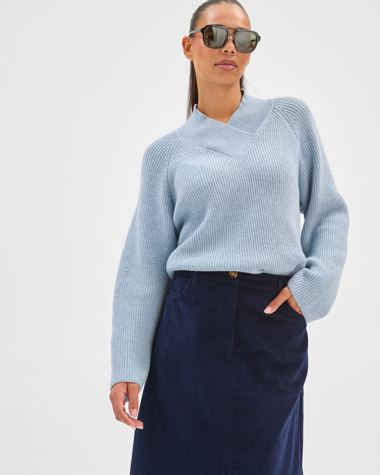Corduroy Midi Skirt 6 of 6