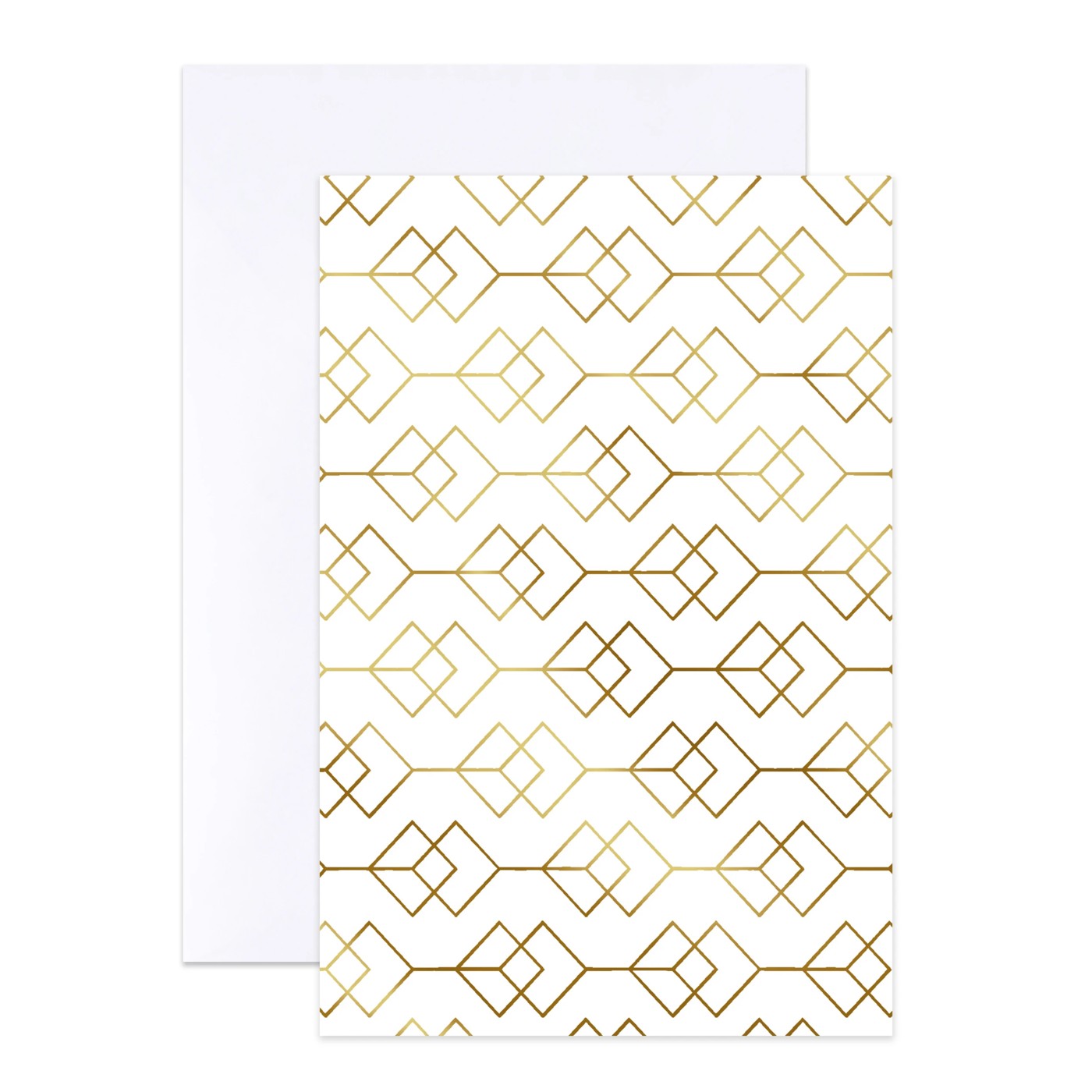 12 Pack Hallmark Blank Cards - Gold Pattern 3 of 4