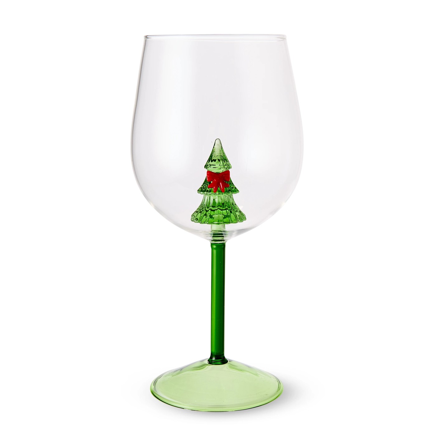 Anko 2 Christmas Tree Wine Glasses 2 of 5
