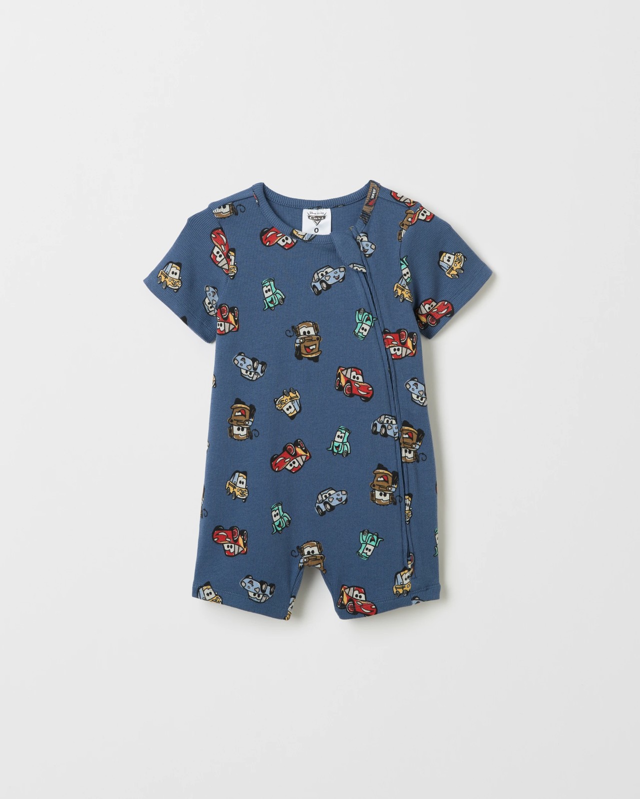 Licensed Disney Organic Cotton 2 Pack Baby Romper - Indigo 2 of 4