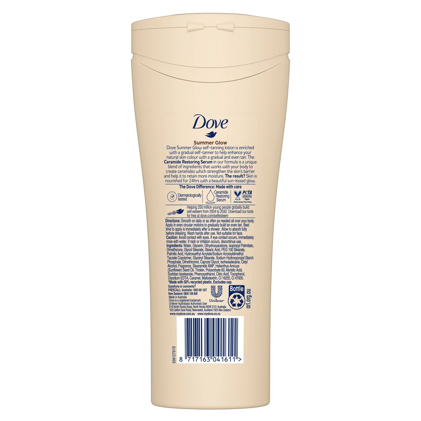Dove Summer Glow Gradual Tan Body Lotion Medium to Dark 250ml 2 of 5