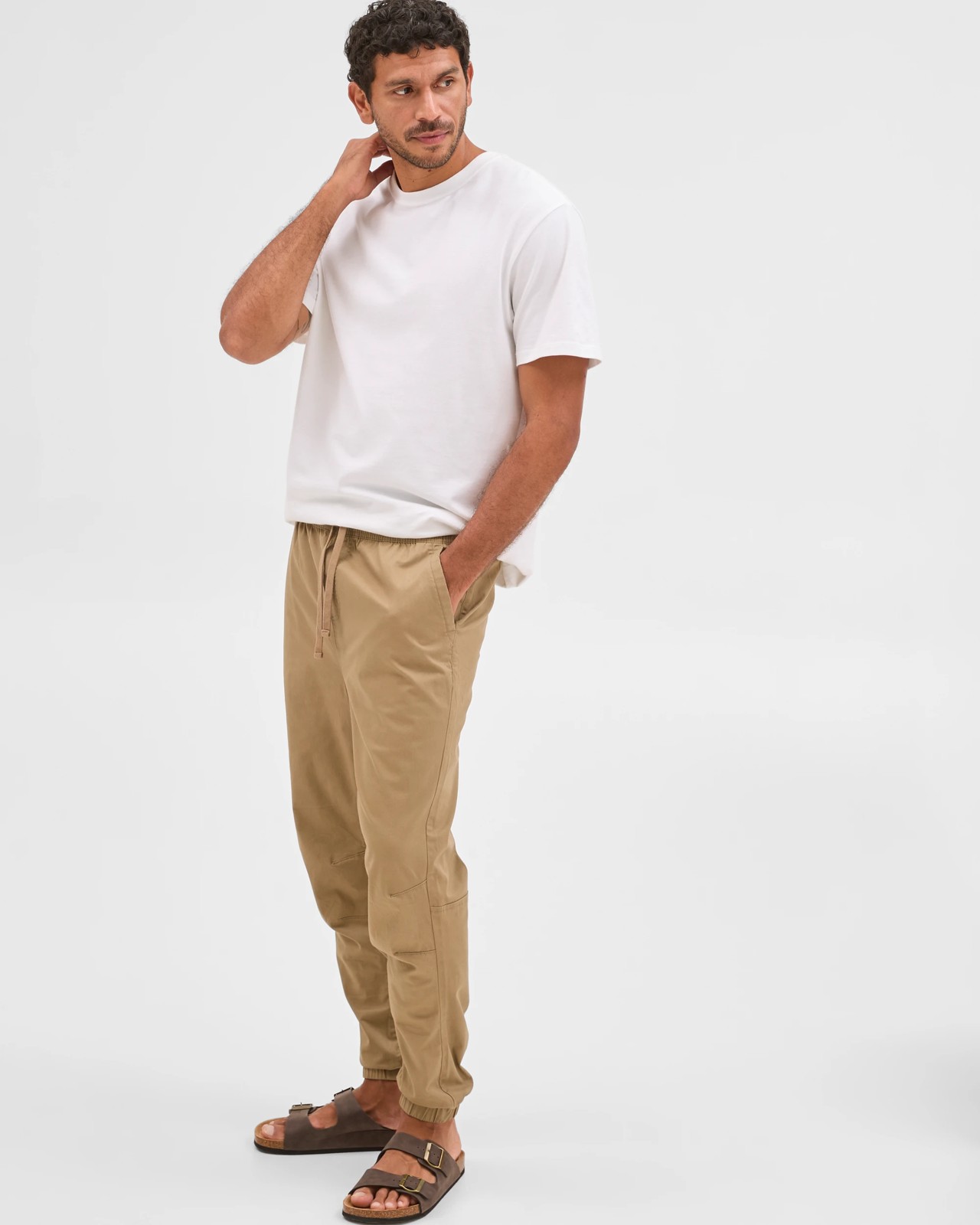 Australian Cotton Woven Jogger Pants - Sepia 5 of 6