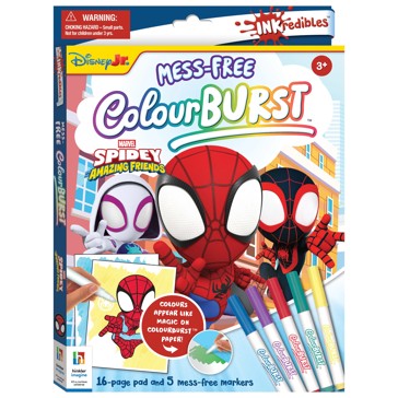 INKredibles Marvel Spidey and his Amazing Friends Mess-Free ColourBurst Activity Kit