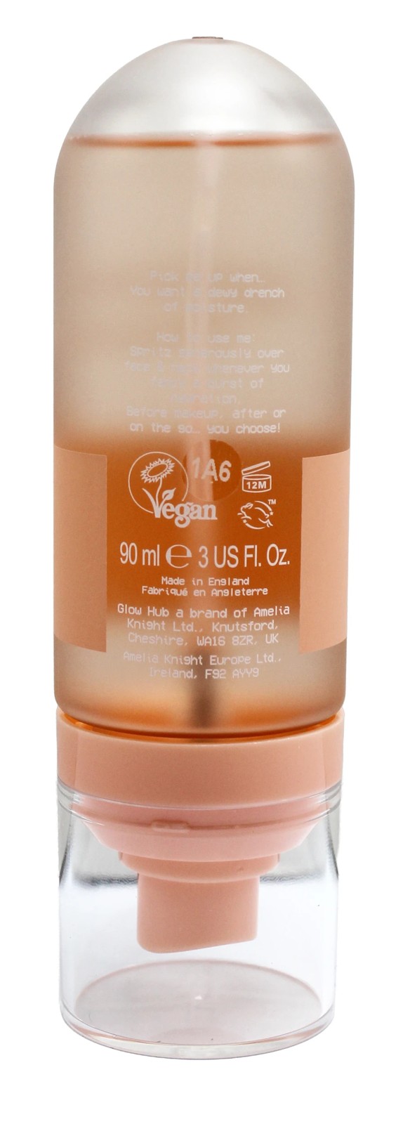 Glow Hub Nourish and Hydrate Serum Mist 90ml - Peach, Coconut and Hyaluronic Acid 4 of 4