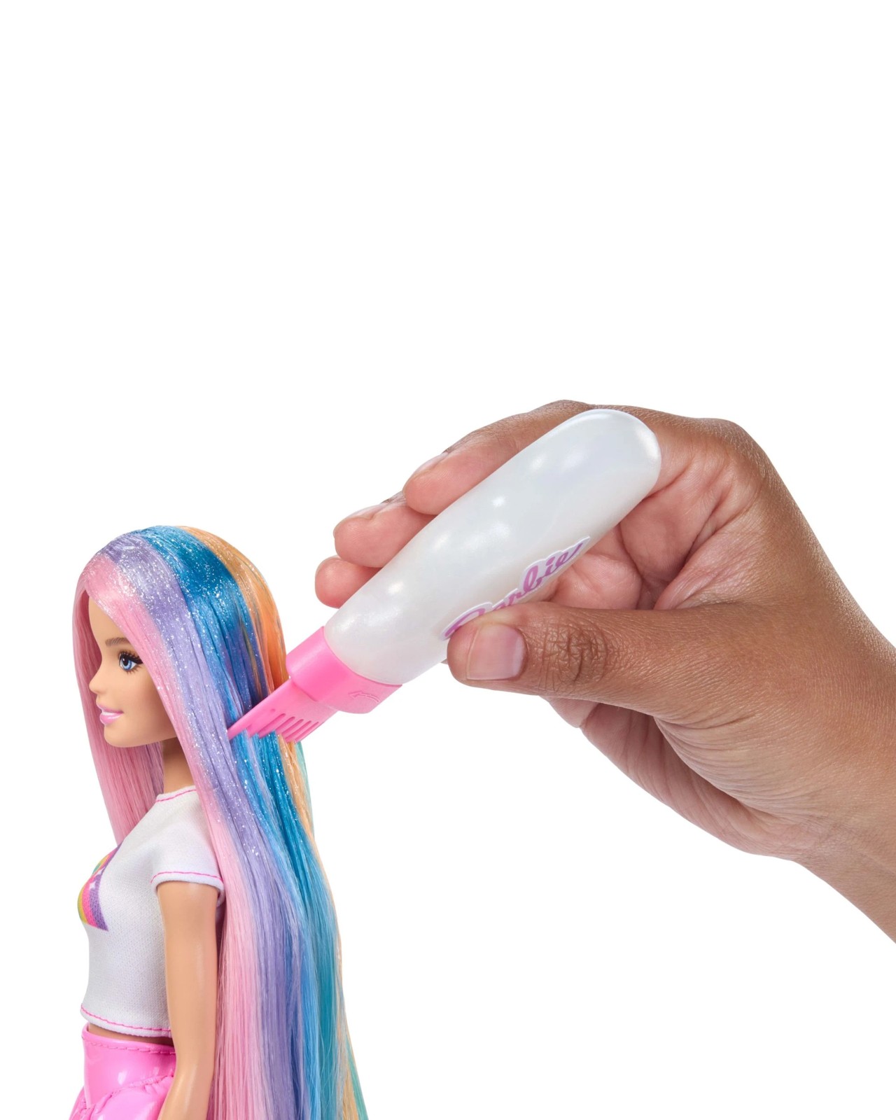 Barbie Rainbow Sparkle Hair Doll with Extra-Long Hair and Accessories 5 of 6