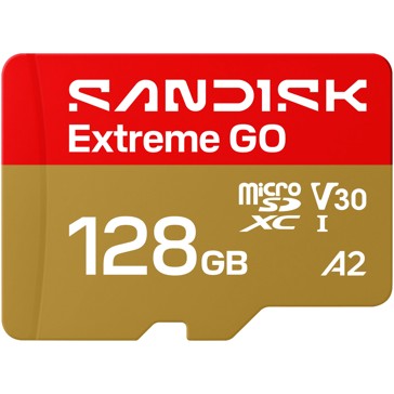 SanDisk Extreme MicroSD with MicroSDHC and MicroSDXC Adapter SQXAA - 128GB