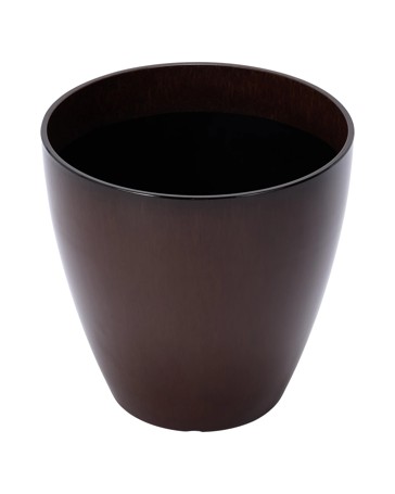 Anko 34cm Brown Glazed Look Plastic Pot